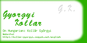 gyorgyi kollar business card