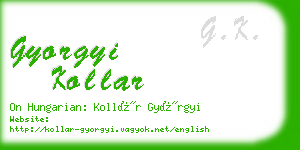 gyorgyi kollar business card